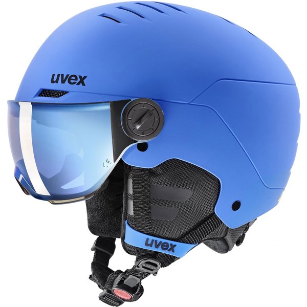 Uvex Rocket JR Visor, visor helmet, junior, blue mat