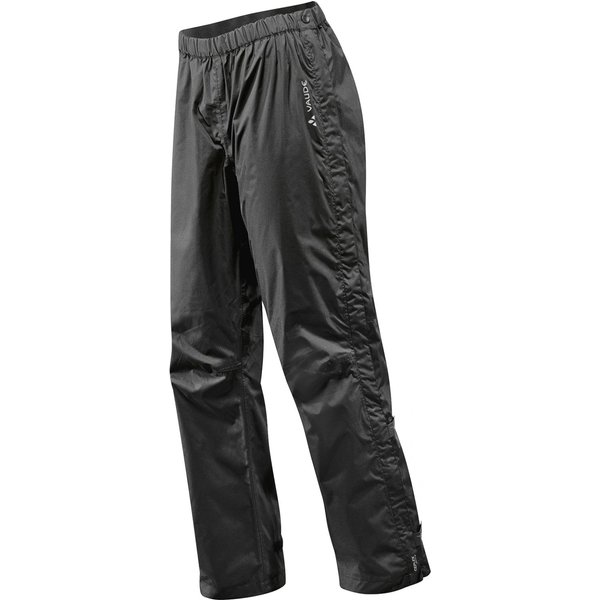 Vaude Women's Fluid Full-Zip Pants S/S, rain pants, women, black