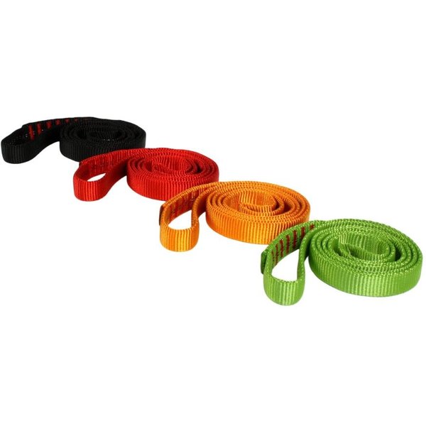 Edelweiss Sawn Sling SW19MM X5, fettuccia da arrampicata, nero