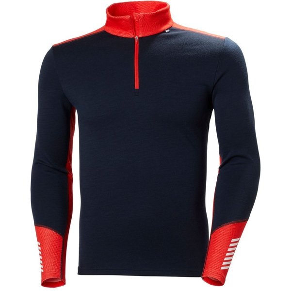 Helly Hansen Lifa Merino Midweight 1/2 Zip, uomo, blu scuro
