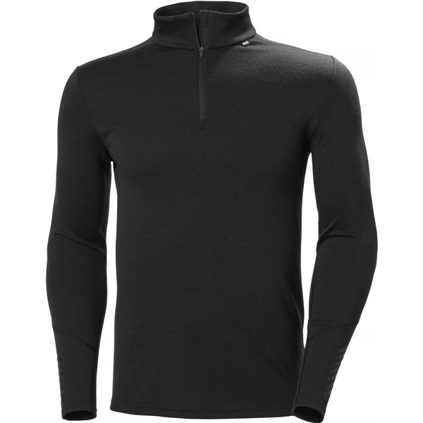 Helly Hansen Lifa Merino Midweight 1/2 Zip, uomo, nero