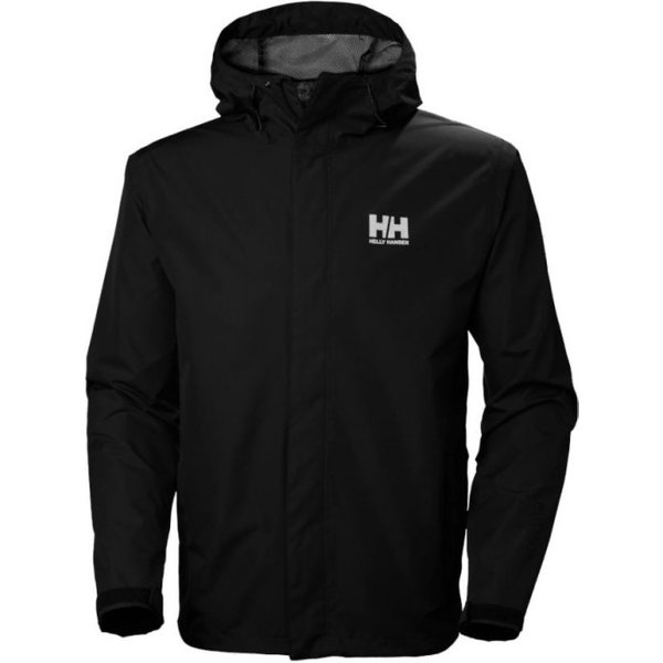 Helly Hansen Seven J, Giacca da pioggia, uomo, nero