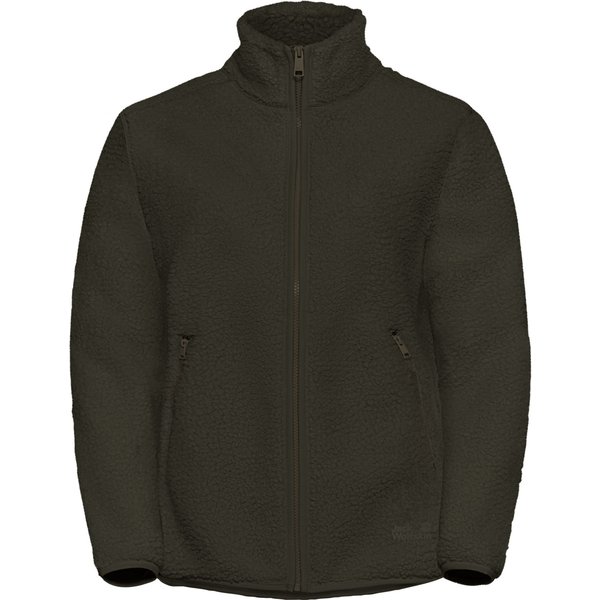Jack Wolfskin High Curl, giacca in pile, donna, verde scuro