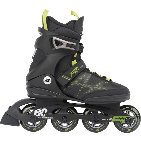 K2 F.I.T 80 Pro, pattini a rotelle, uomo, nero