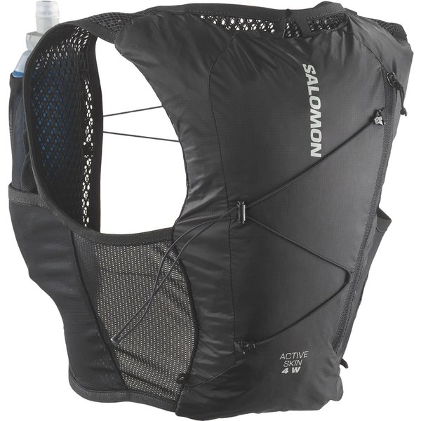 Salomon ACTIVE SKIN 4, gilet da corsa, donna, nero/argento