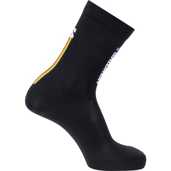 Salomon Pulse Race Flag Crew, calze da corsa, nero