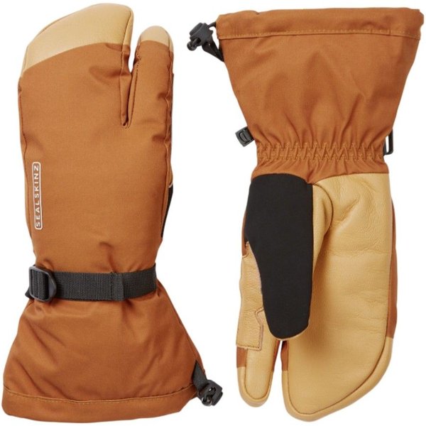 Sealskinz Congham, 3 dita, guanti, arancione