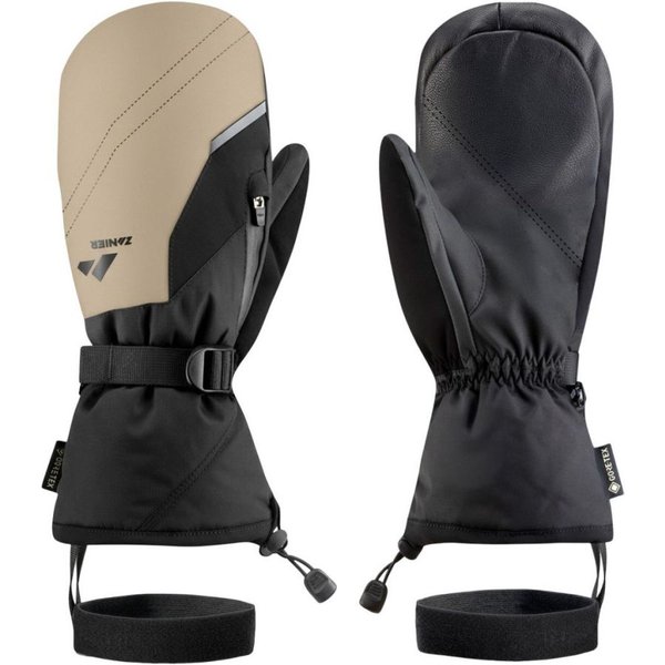 Zanier Ride GTX, muffole da sci, nero/beige