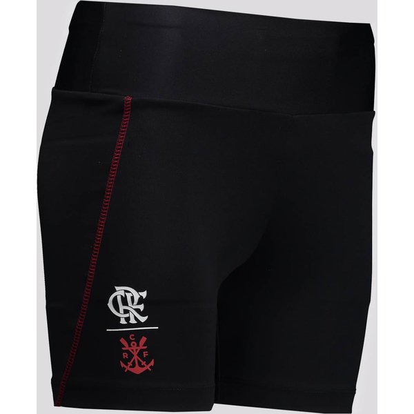 Bermuda Flamengo Viço Feminina Preta