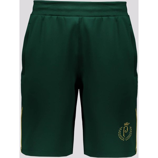 Bermuda Palmeiras Malha Golden Verde