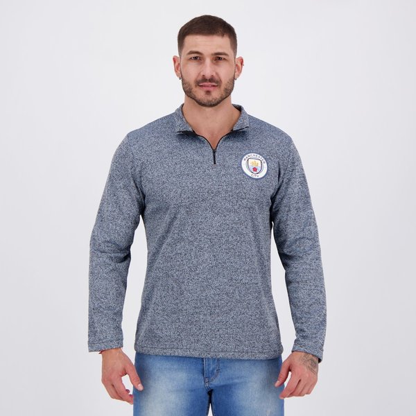 Blusão Manchester City Authentic Azul