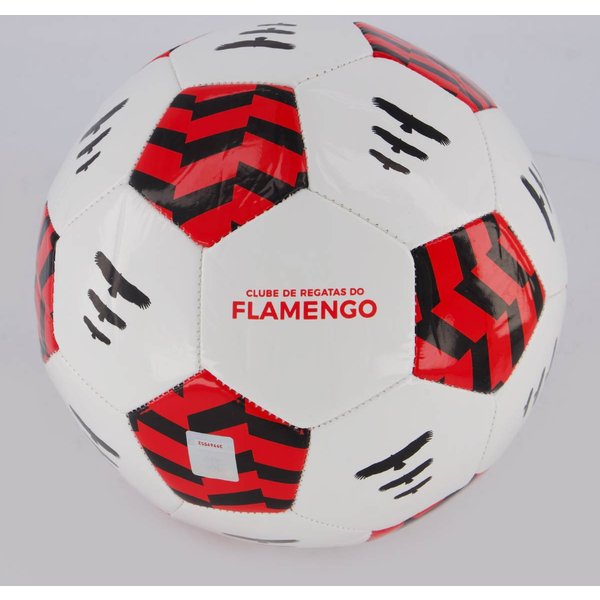 Bola Flamengo Campo Urubu Branca e Vermelha