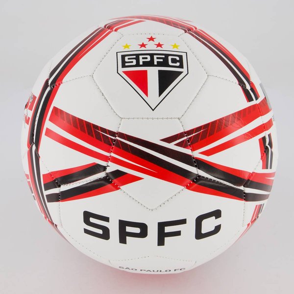 Bola São Paulo Estádios 24 Campo Branca e Vermelha