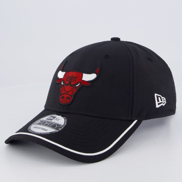 Boné New Era NBA Chicago Bulls Piping 940 Preto
