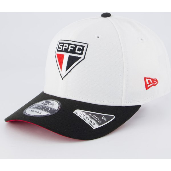 Boné New Era São Paulo 950 SPFC Branco e Preto