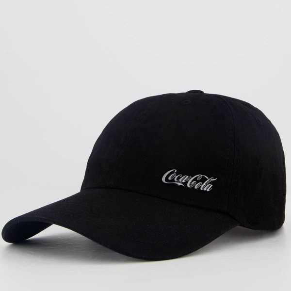 Boné Coca Cola Logo Metal Preto