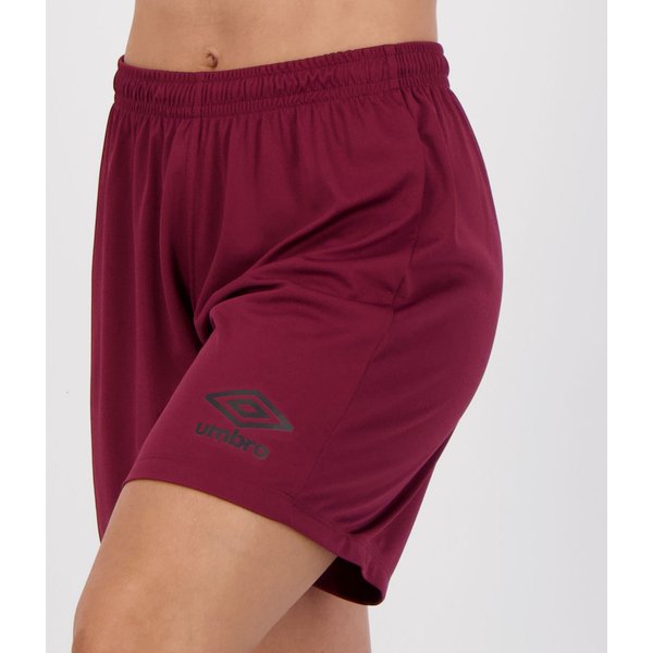 Calção Umbro Striker Feminino Bordô