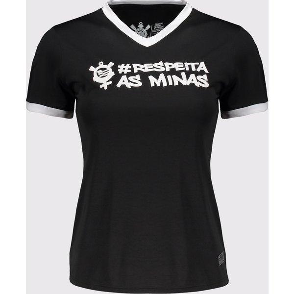 Camisa Corinthians Respeita as Minas Feminina Preta