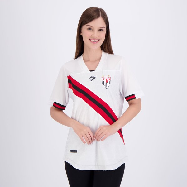 Camisa Dragão Premium Atlético Goianiense II 2024 Feminina Branca