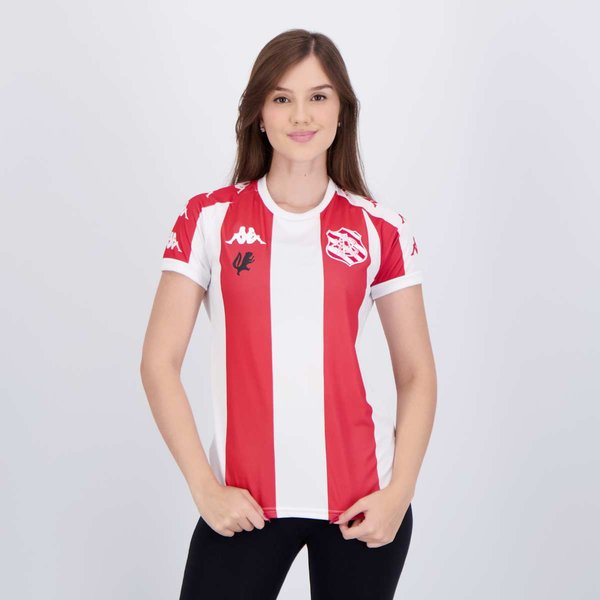 Camisa Kappa Bangu I Supporter Feminina Vermelha e Branca