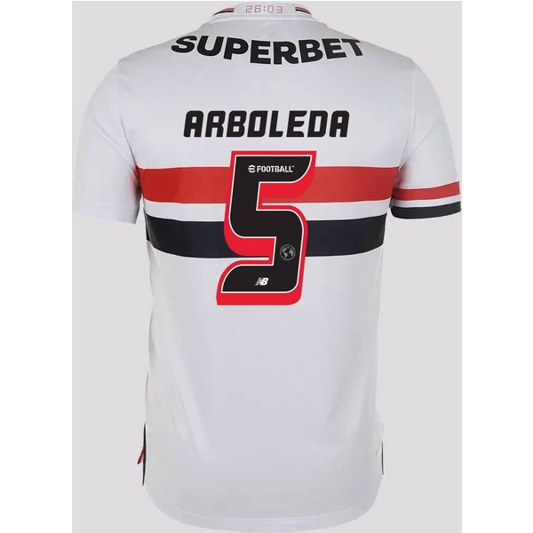 Camisa New Balance São Paulo I 2025 5 Arboleda