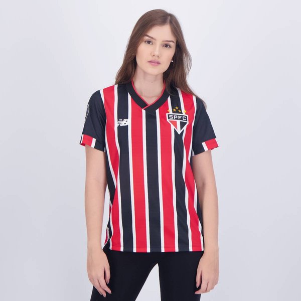 Camisa New Balance São Paulo II 2024 Feminina Patch Libertadores