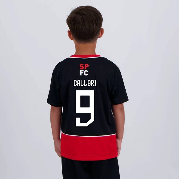 Camisa São Paulo Calleri 9 Romper Infantil