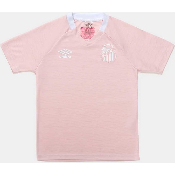 Camisa Umbro Santos Outubro Rosa 2025 Infantil