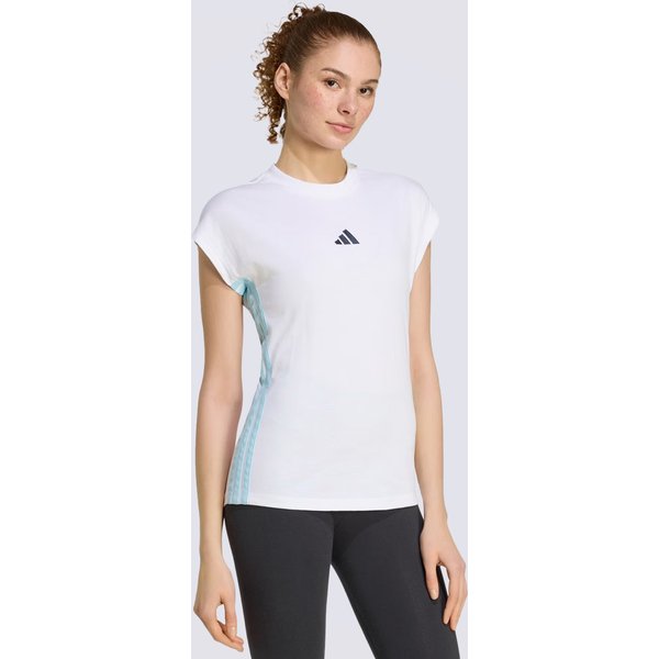 Camiseta Adidas 3 Listras SJ Feminina Branca
