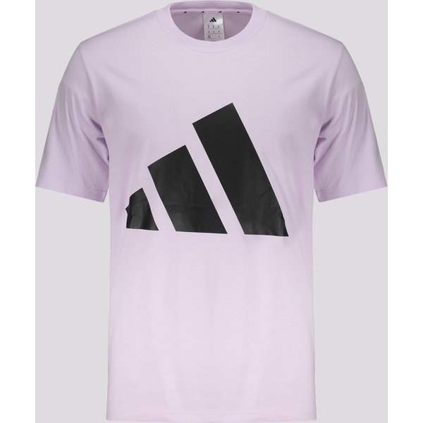 Camiseta Adidas Big Logo Lilás e Preta