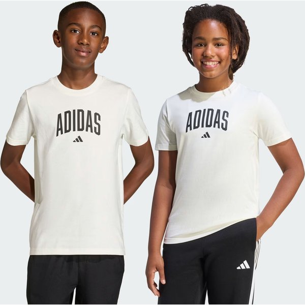 Camiseta Adidas College Juvenil Off White