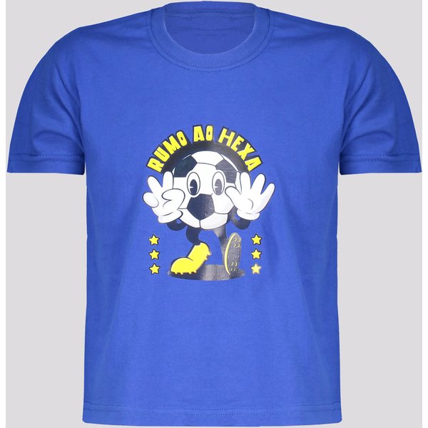 Camiseta Bolinha do Hexa Infantil Azul