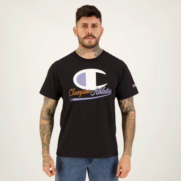 Camiseta Champion Atlhetic Preta