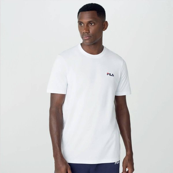 Camiseta Fila Regular Classic Logo Branca
