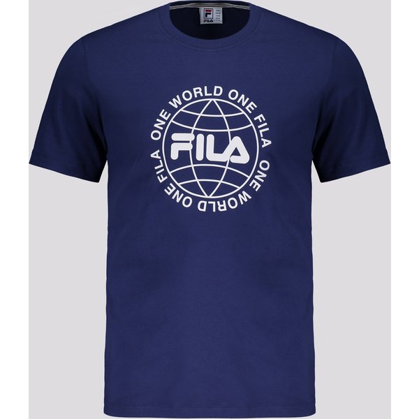 Camiseta Fila World Letter Marinho