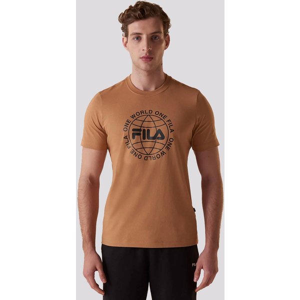 Camiseta Fila World Letter Marrom