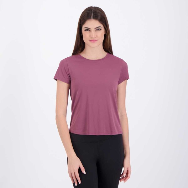 Camiseta Hering Proteção UV Feminina Bordô