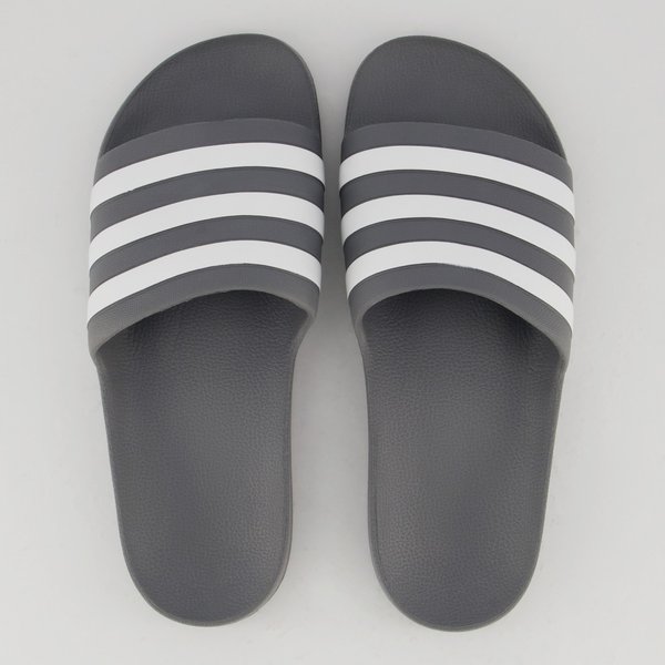 Chinelo Adidas Adilette Aqua Cinza e Branco