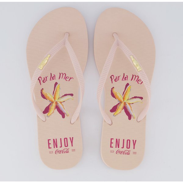 Chinelo Coca Cola La Mer Feminino Rosa
