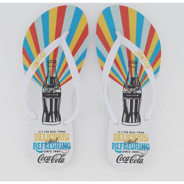 Chinelo Coca Cola Power Of Color Feminino Branco