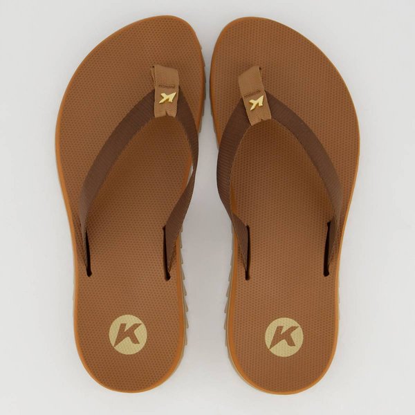 Chinelo Kenner Kyra Slim Feminino Marrom