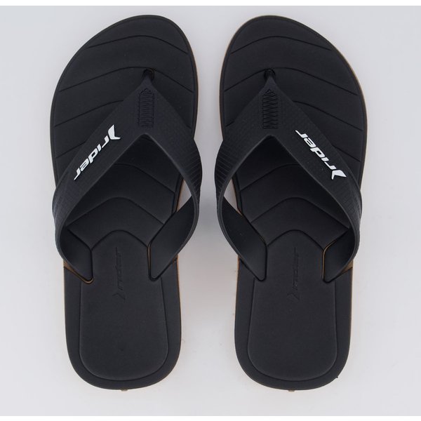 Chinelo Rider Pulse Preto e Bege