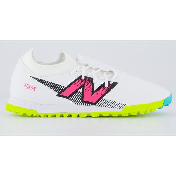 Chuteira New Balance Furon Dispatch Society Branca e Verde