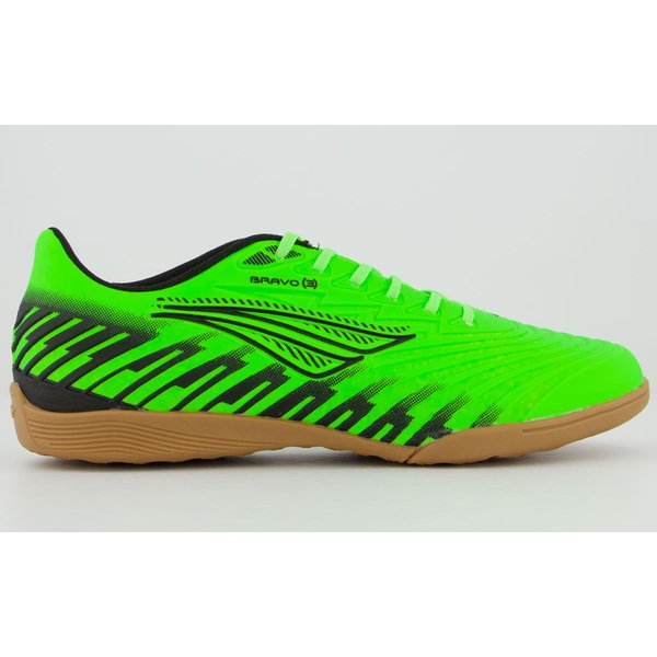 Chuteira Penalty Bravo Y-3.0 Futsal Verde Limão e Preta