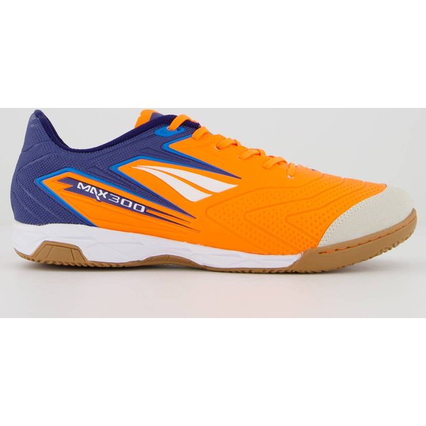 Chuteira Penalty Max 300 Futsal Laranja e Branca