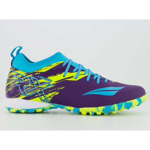 Chuteira Penalty RX Locker Y-4 Society Roxa e Verde