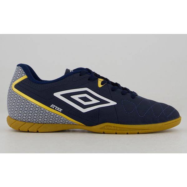 Chuteira Umbro Attak Eternal Futsal Marinho e Bran