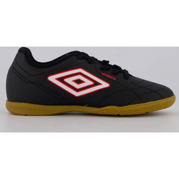 Chuteira Umbro Class Footballer Futsal Juvenil Preta e Branca