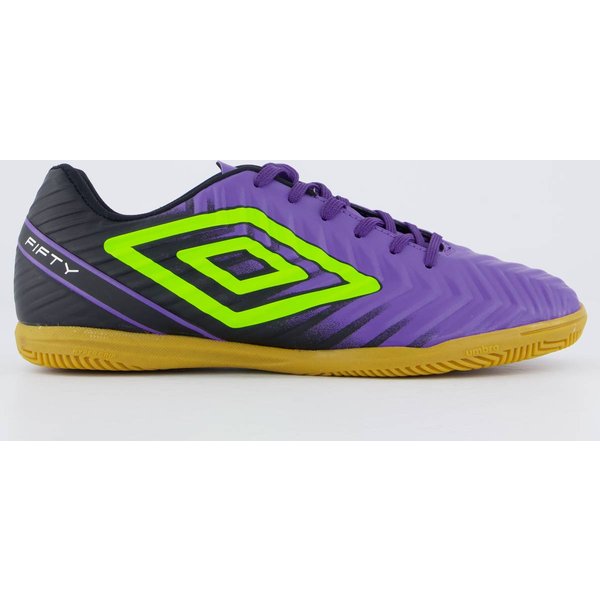 Chuteira Umbro Fifty V Futsal Roxa e Preta