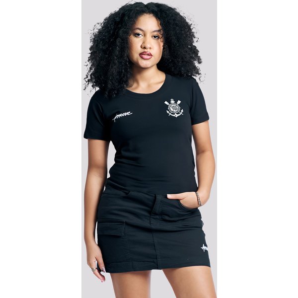 Camiseta Approve Corinthians II Feminina Preta